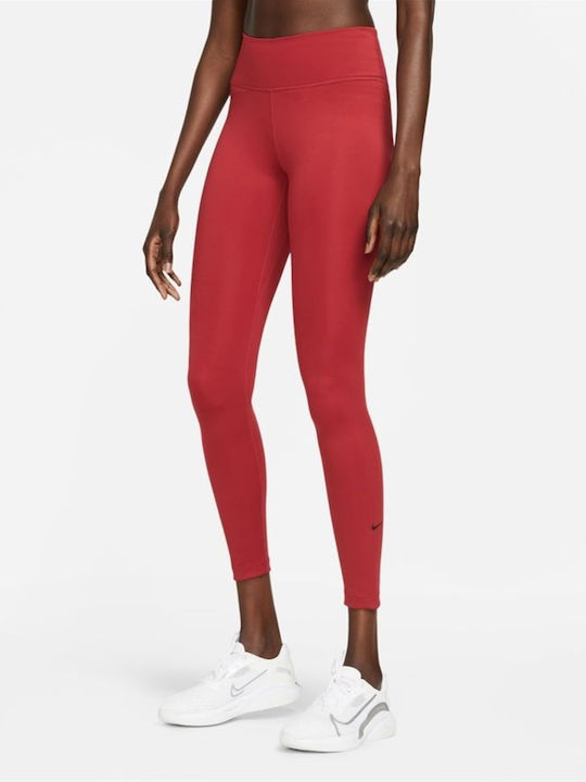 One Women's Long Yoga Legging High Waisted Dri-Fit Red