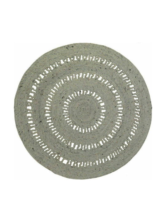 Nattiot Bibek Kinder Teppich Gris Rund mit Durc...