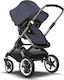Bugaboo Fox 3 Adjustable 2 in 1 Baby Stroller Suitable for Newborn Graphite Stormy Blue 9.9kg