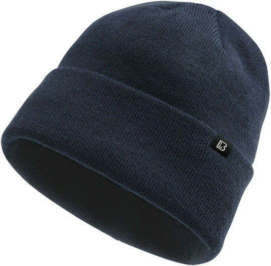 Beanie Beanie Knitted in Navy Blue color