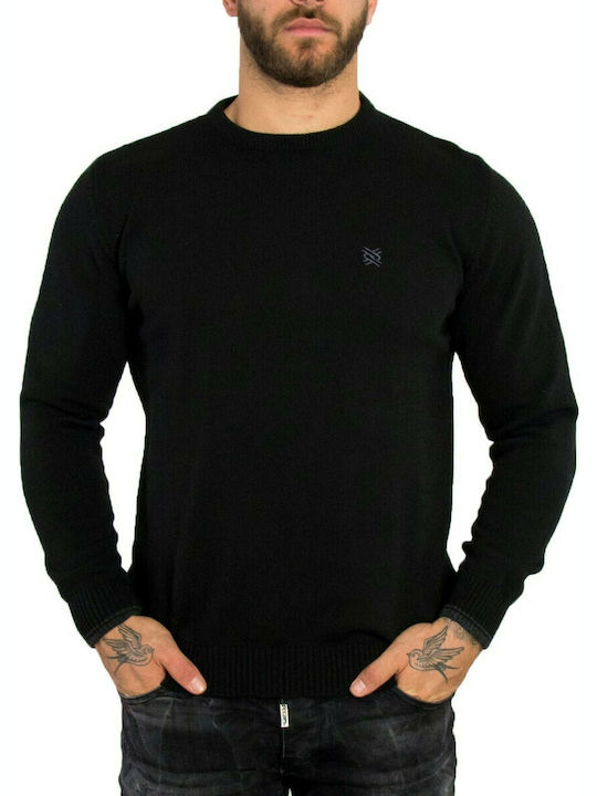 Darious 1855 Men's Long Sleeve Sweater Black