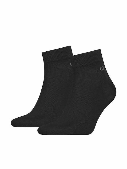 Calvin Klein Μονόχρωμες Κάλτσες Μαύρες 2Pack