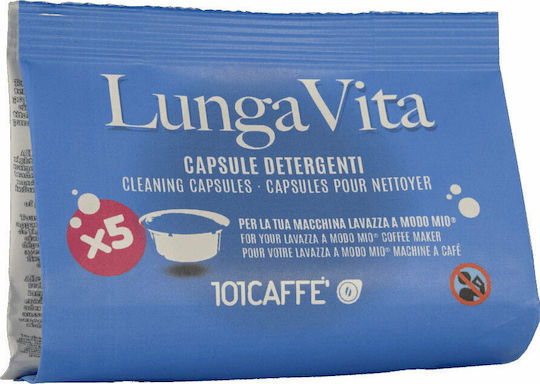 Urnex 101Caffe LungaVita Καθαριστικό Καφετιέρας για Μηχανές Lavazza A Modo Mio 5τμχ