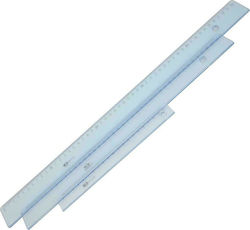 Ruler Plastic Transparent 60cm Ilca