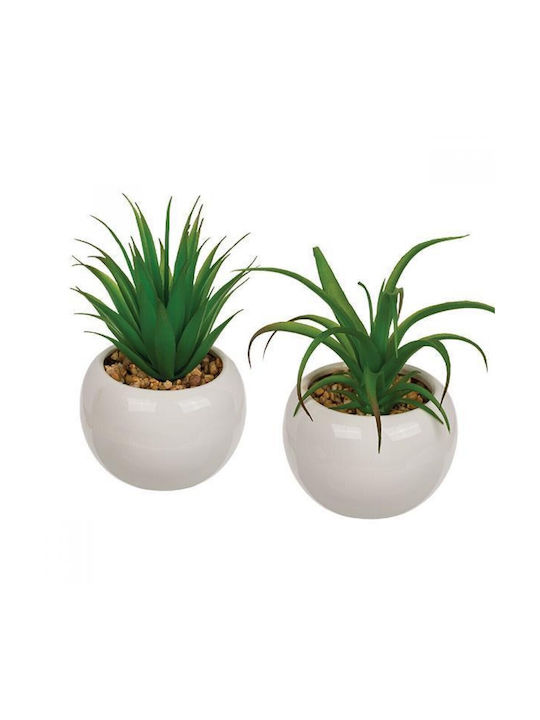 Artificial Plant in Small Pot Succulent Plant Blue 16cm 2pcs Next