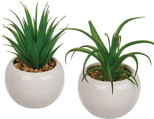 Artificial Plant in Small Pot Succulent Plant Blue 16cm 2pcs Next