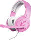 Trust GXT 411P Radius Over Ear Gaming Headset με σύνδεση 3.5mm Ροζ
