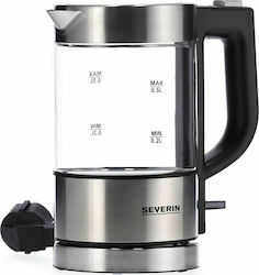 Severin WK 3472 Kettle Travel Size 500ml 1000W Silver