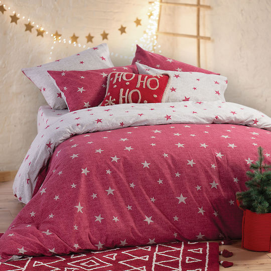 Nef-Nef Homeware Сет Чаршафи 240x260см. Astria Червено 4бр