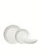 Bormioli Rocco Coconut Set de Farfurii de Sticlă Alb 18buc