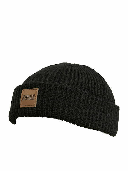 TB3274 Beanie Männer Beanie mit Rippstrick in Schwarz Farbe