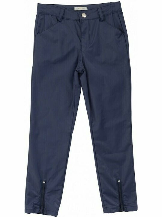 Pantaloni din Piele pentru Copii Albastru