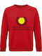 Sweatshirt Unisex, Bio "Gegen modernen Fottball", Rot