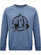 Sweatshirt Unisex, Organic " Beast Mode ", Blue