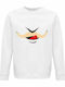 Sweatshirt Unisex, Organic " Kinky Lover ", White