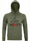 Hoodie Unisex, Organic " Team Rudolf, Christmas " Khaki