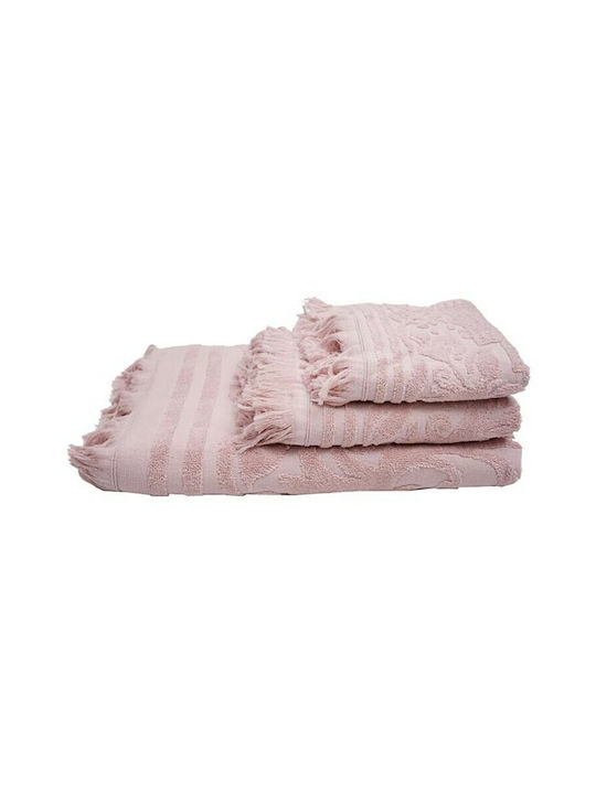 Sunshine Hand Towel Fringe 40x60cm 3 Powder Weight 520gr/m²