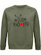 Sweatshirt Unisex, Organic" Team Rudolf, Christmas " Khaki