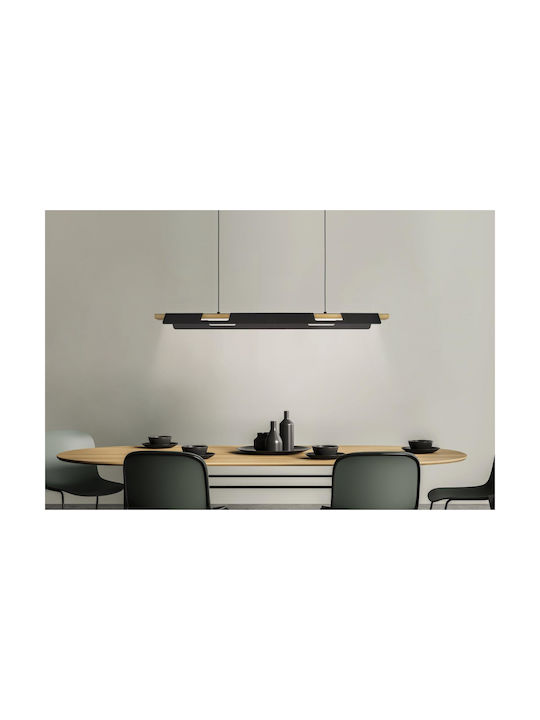 Eglo Ermua Pendant Light Black Rail 100x110cm