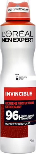 L'Oreal Paris Men Expert Invincible 96h Non-Stop Extreme Protection Deodorant Deodorant 96h Spray 150ml