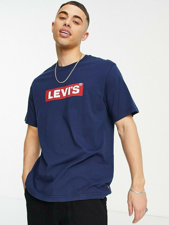 Levi's Vintage Ανδρικό T-shirt Navy Μπλε με Λογ...