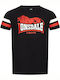 Lonsdale Kilmingston T-shirt Bărbătesc cu Mânecă Scurtă Negru