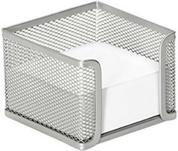 Μεταλλική Θήκη Χαρτιών σε Ασημί Χρώμα 9.5x9.5x6εκ. Μεταλλική Θήκη Χαρτιών σε Ασημί Χρώμα 9.5x9.5x6εκ.