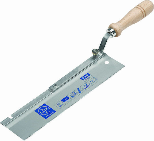 Lux Tools Πριόνι Ξύλου Φάλτσου Ρυθμιζόμενο 25cm 205420