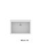Sanitec Classic Drop-In Sink Synthetic Granite W70xD50cm White 00