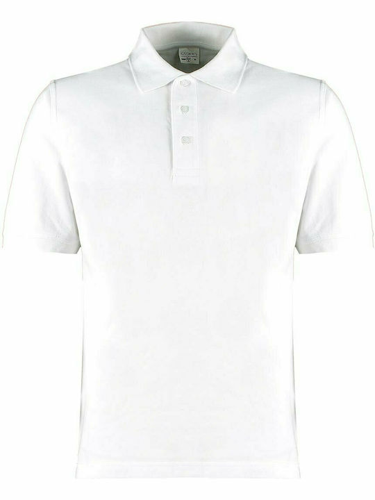 Kustom Kit Klassic Superwash KK460 Ανδρικό Διαφημιστικό Polo T-shirt σε Λευκό Χρώμα