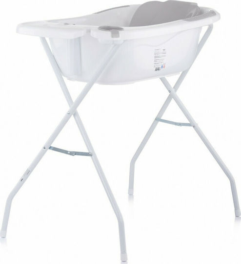 Chipolino Baby Bath with Stand Vela with Thermometer Grey