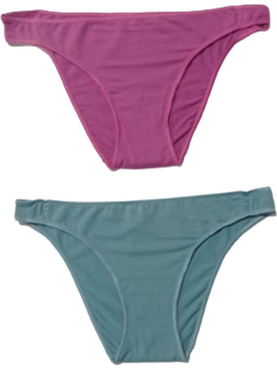 Minerva Γυναικεία Slip 2Pack Μωβ