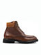 Vice Footwear Men's Leather Military Boots Brown