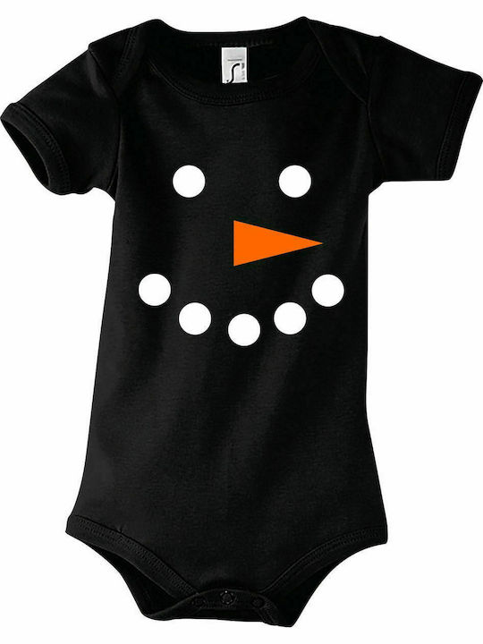 Baby-Shorts " Snoawman ", Schwarz