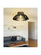 HomeMarkt Black Ceiling Light with E27 Socket 54x6x65cm