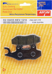 Aspira Τακάκια Μοτοσυκλέτας Εμπρός για Honda Supra / Kawasaki Kaze-R - ZX 130 / Suzuki Address 125 - FX 125 για Kawasaki ZX 130 Modenas Kriss / X-CITE