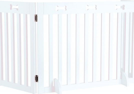 Trixie Dog Barrier Διαχωριστικό Σκύλου 82-124 x 61 cm σε Λευκό Χρώμα 124 x 61 x 61εκ.