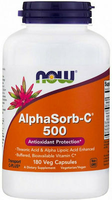 Now Foods AlphaSorb-C 500 Vitamin for Energy & Immune System Boost 500mg 180 veg. caps