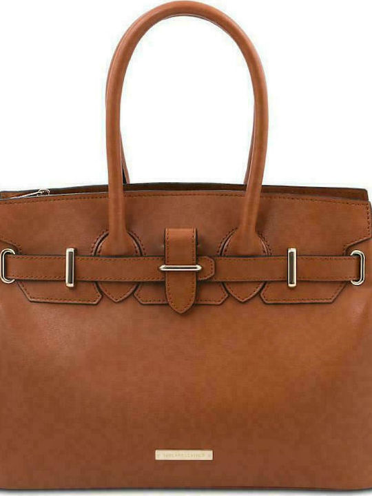Tuscany Leather Women's Leather Tote Handbag Tabac Brown