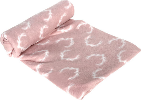 TnS Κουβέρτα Fleece Καναπέ 130x170εκ. Ροζ