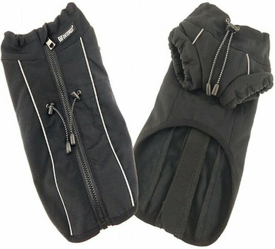 Pet Interest Active Outdoor Vest Кучешки палта Флийс / Водоустойчиво Черен с дължина на гръбчето 64 см.