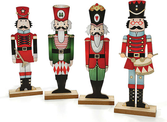 General Trade Nutcracker de Crăciun Lemn Înălțime 30cm. (desene și modele diverse)