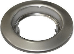 Adeleq Rotund Metalic Cadru pentru Spoturi GU10 Gri 7.8x7.8cm. 1buc Adeleq Rotund Metalic Cadru pentru Spoturi GU10 Gri 7.8x7.8cm. 1buc
