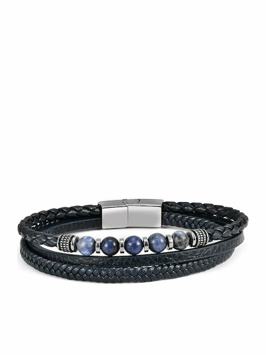 U.S. Polo Assn. Brandon Ανδρικό Βραχιόλι από Δέρμα 21cm