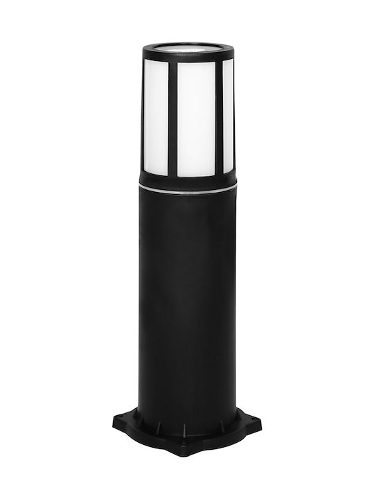 Heronia D-271K Outdoor Floor Lamp Kleine Post IP54 for E27 Bulb Schwarz