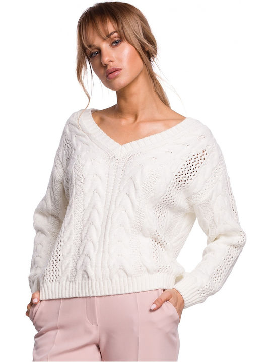 MOE M510 Damen Langarm Pullover Ecru MOE510