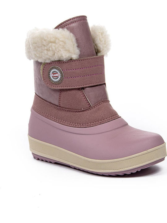 Olang MDC980 Kids Snow Boots with Velcro Pink