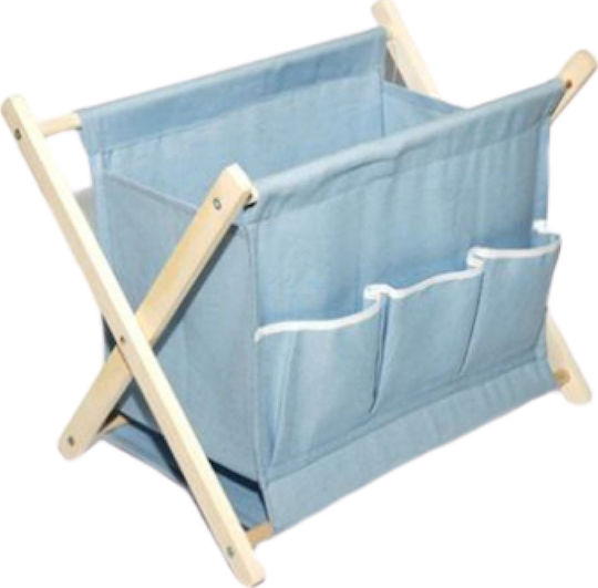 Karageorgos Bros Fabric Magazine Rack Blue 40x40cm