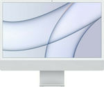 Apple iMac 24" 2021 (M1/8GB/256GB SSD/7-Kern-GPU/macOS) Silver US