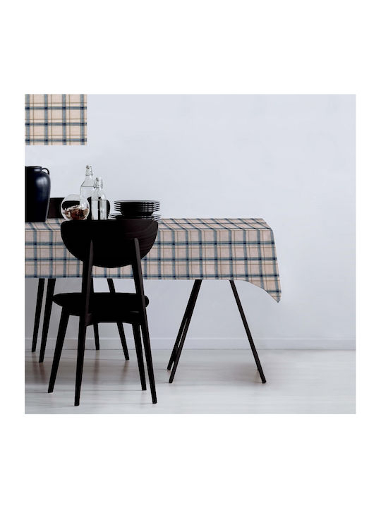 Mc Decor Καρέ Τραπεζομάντηλο Αλέκιαστο 279 Εκρού 140x140εκ.